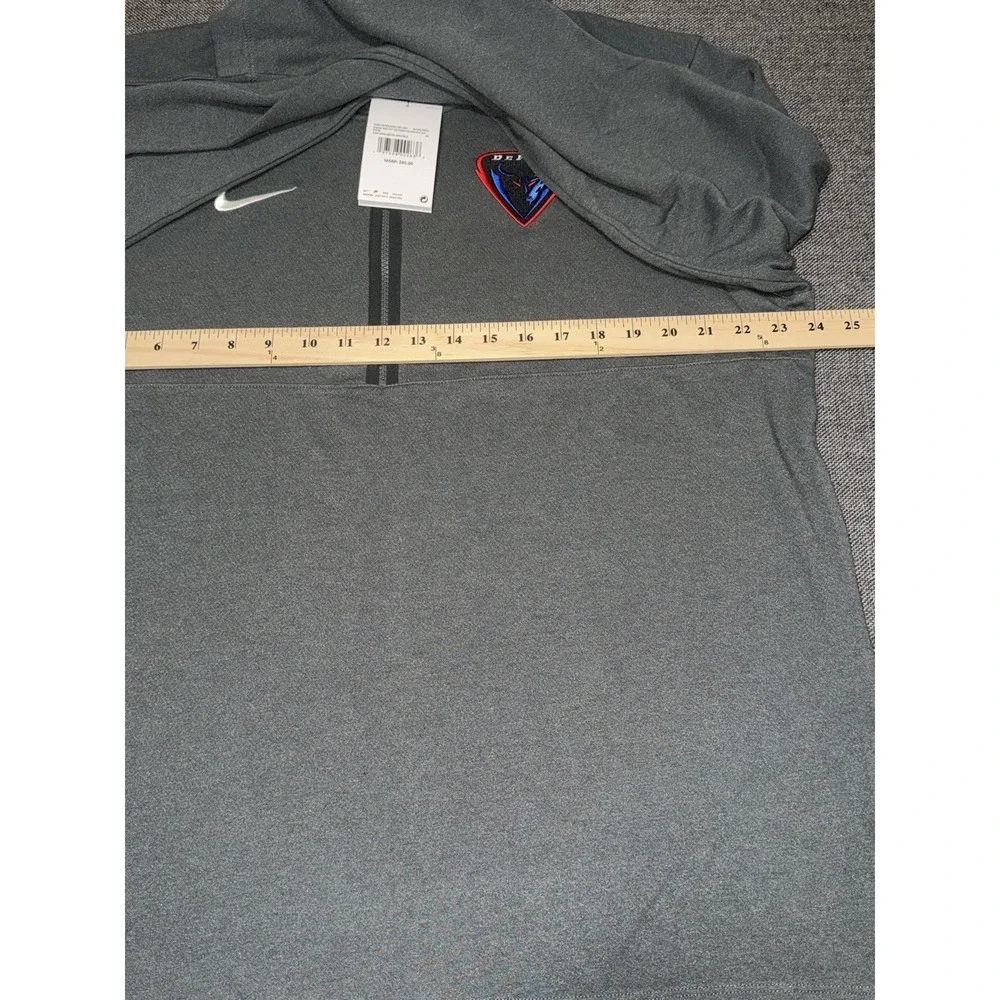 Nike Dri-FIT DePaul Blue Demons Quarter Zip Pullover Gray XL NWT